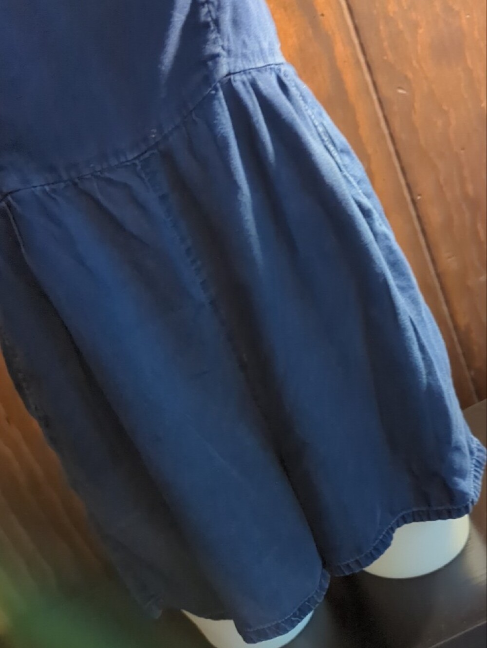 Navy Blue Sleeveless Square-Neck Romper Onesie Size Small - Picture 6 of 16